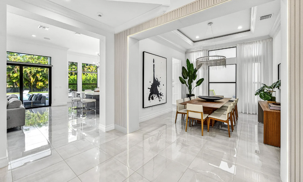 Interior detail painted by Pro Painting South FL